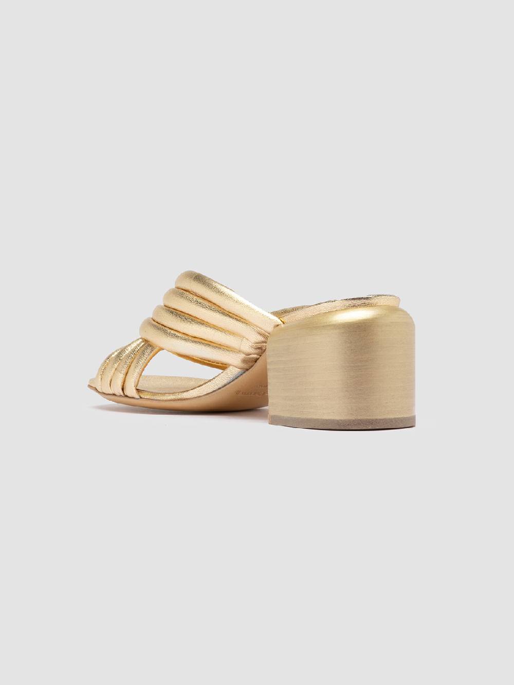 Officine Creative ETHEL 022 Sandali Slide in Pelle Oro Offerta per la Festa della Mamma