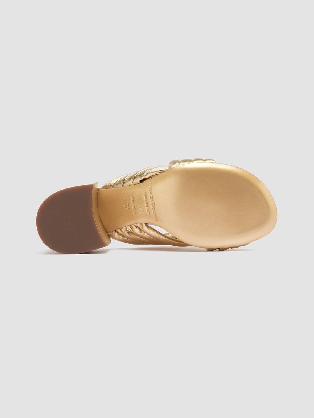 Officine Creative ETHEL 022 Sandali Slide in Pelle Oro Offerta per la Festa della Mamma