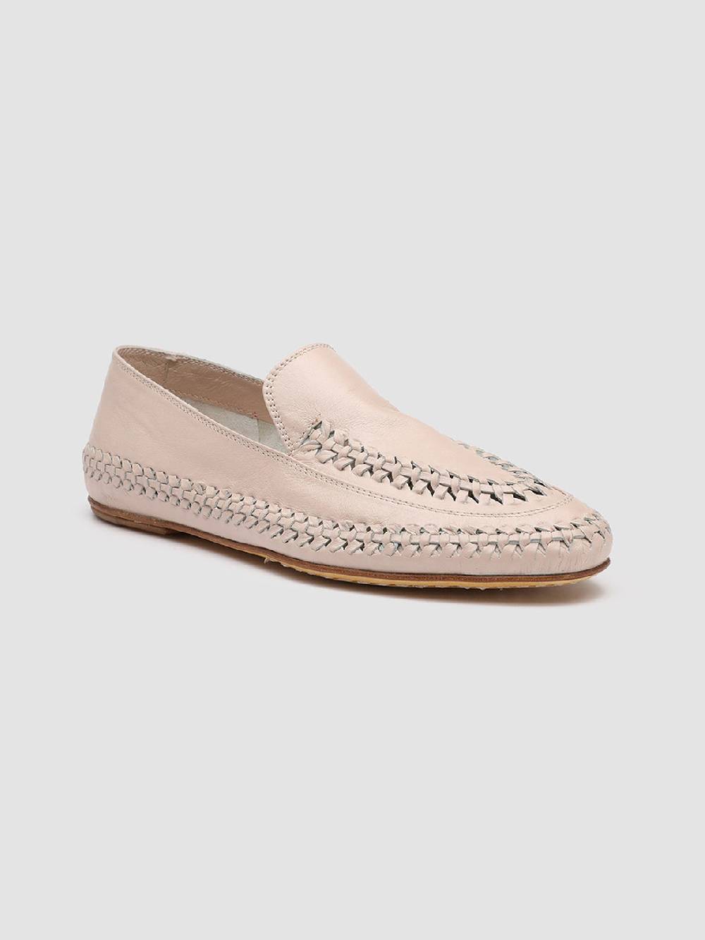 Officine Creative BESSIE 002 Mocassini in Pelle Rosa Vendita calda