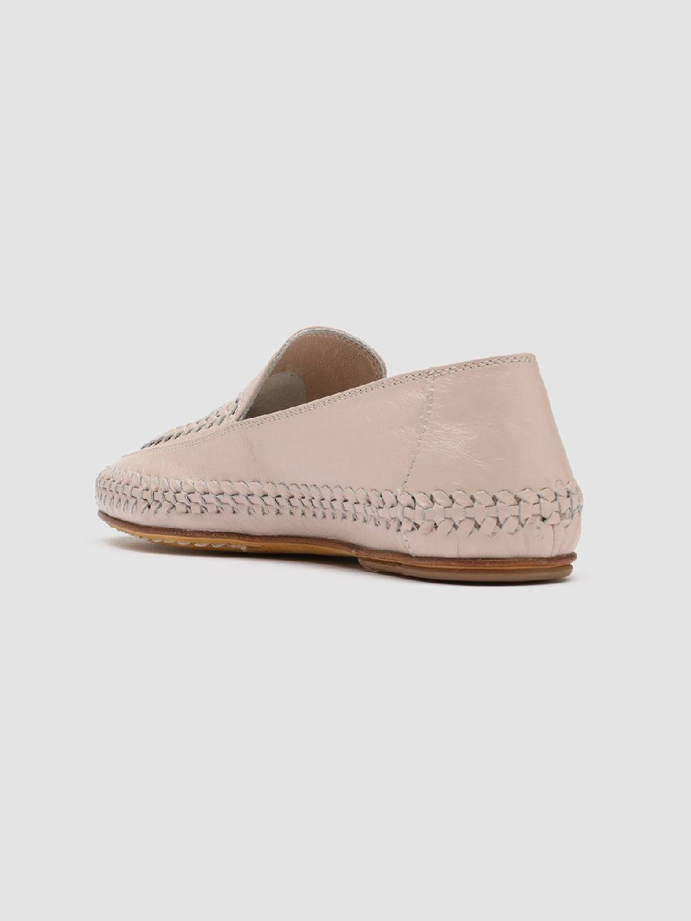 Officine Creative BESSIE 002 Mocassini in Pelle Rosa Vendita calda