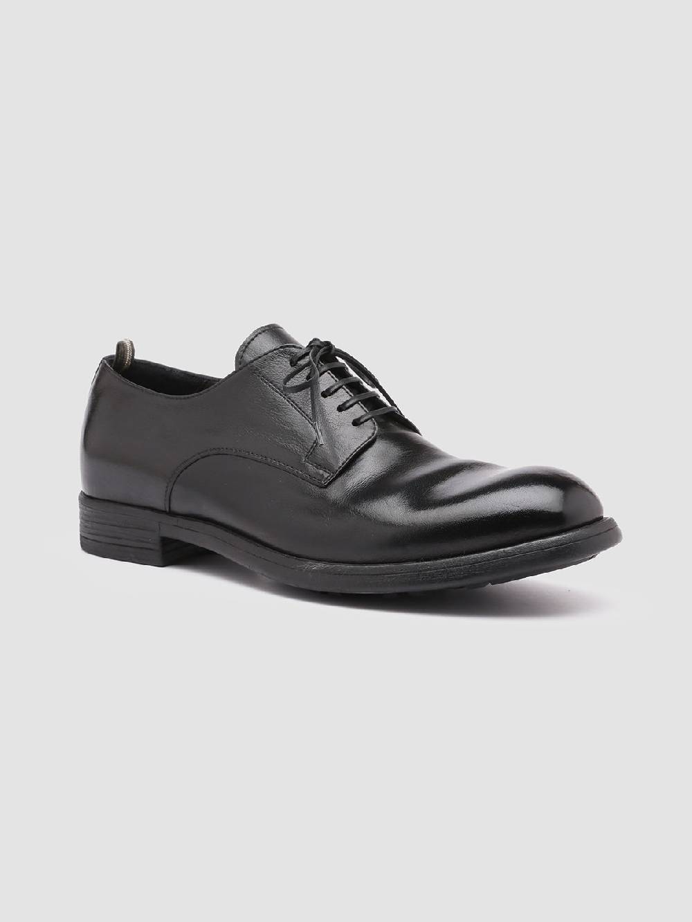 Officine Creative CHRONICLE 001 Derby in Pelle Nera Latest fashion