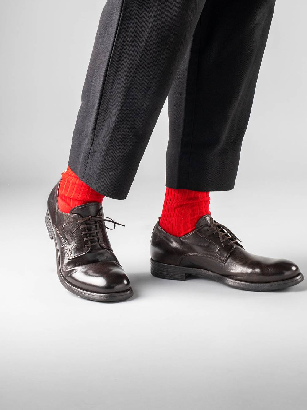 Officine Creative CHRONICLE 001 Derby in Pelle Nera Latest fashion