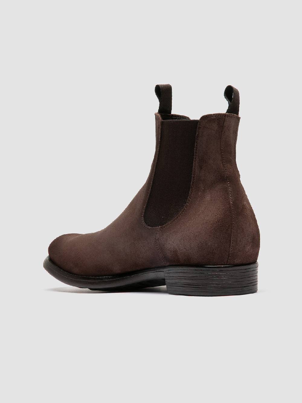 Officine Creative CHRONICLE 002 Stivaletti Chelsea in Camoscio Tortora Online Outlet