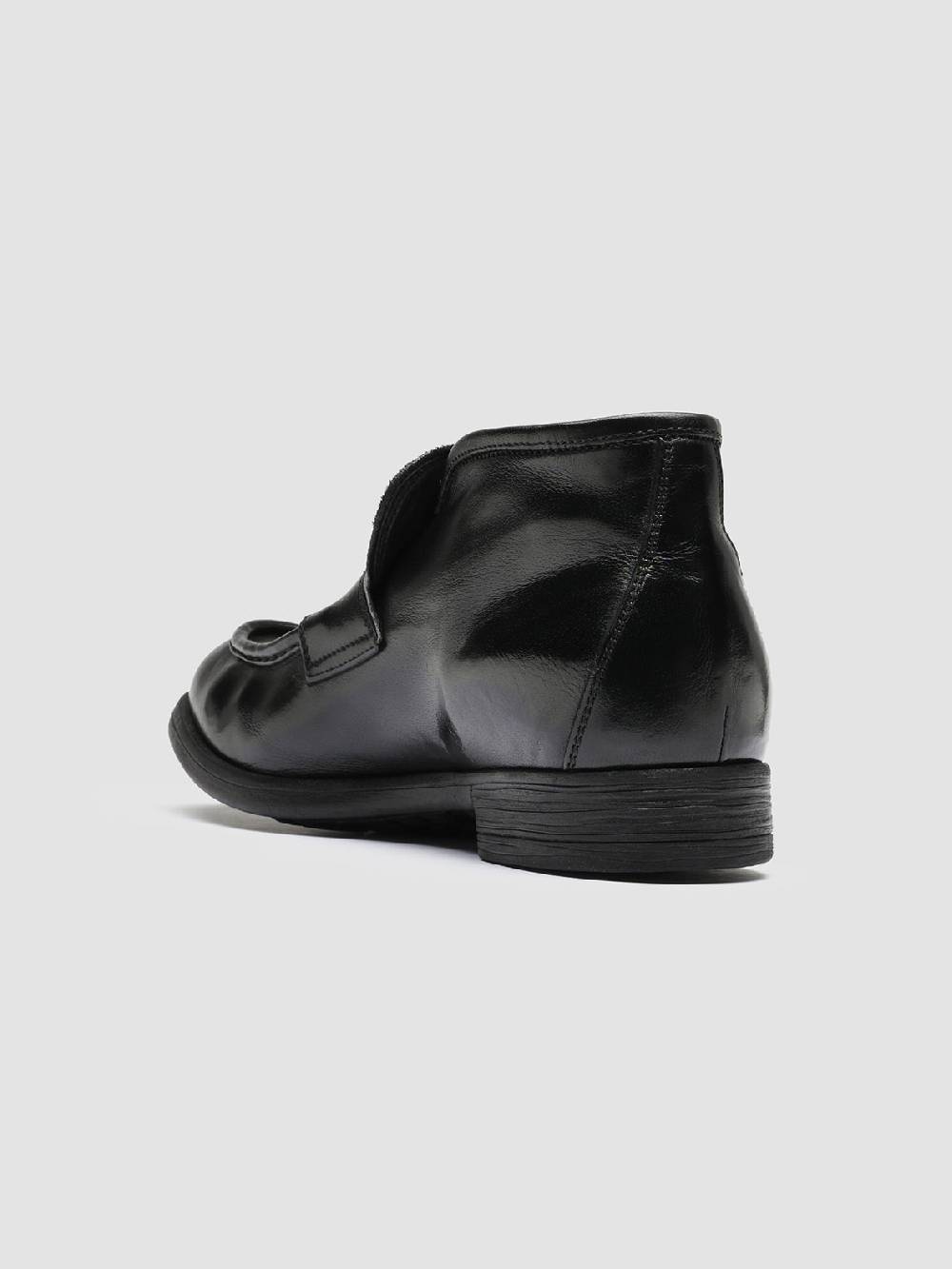 Officine Creative CHRONICLE 027 Stivaletti in Pelle Nera Offerte esclusive