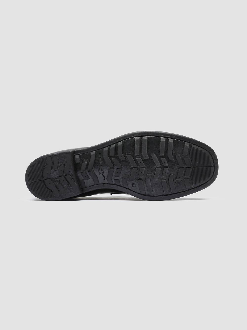 Officine Creative CHRONICLE 027 Stivaletti in Pelle Nera Offerte esclusive