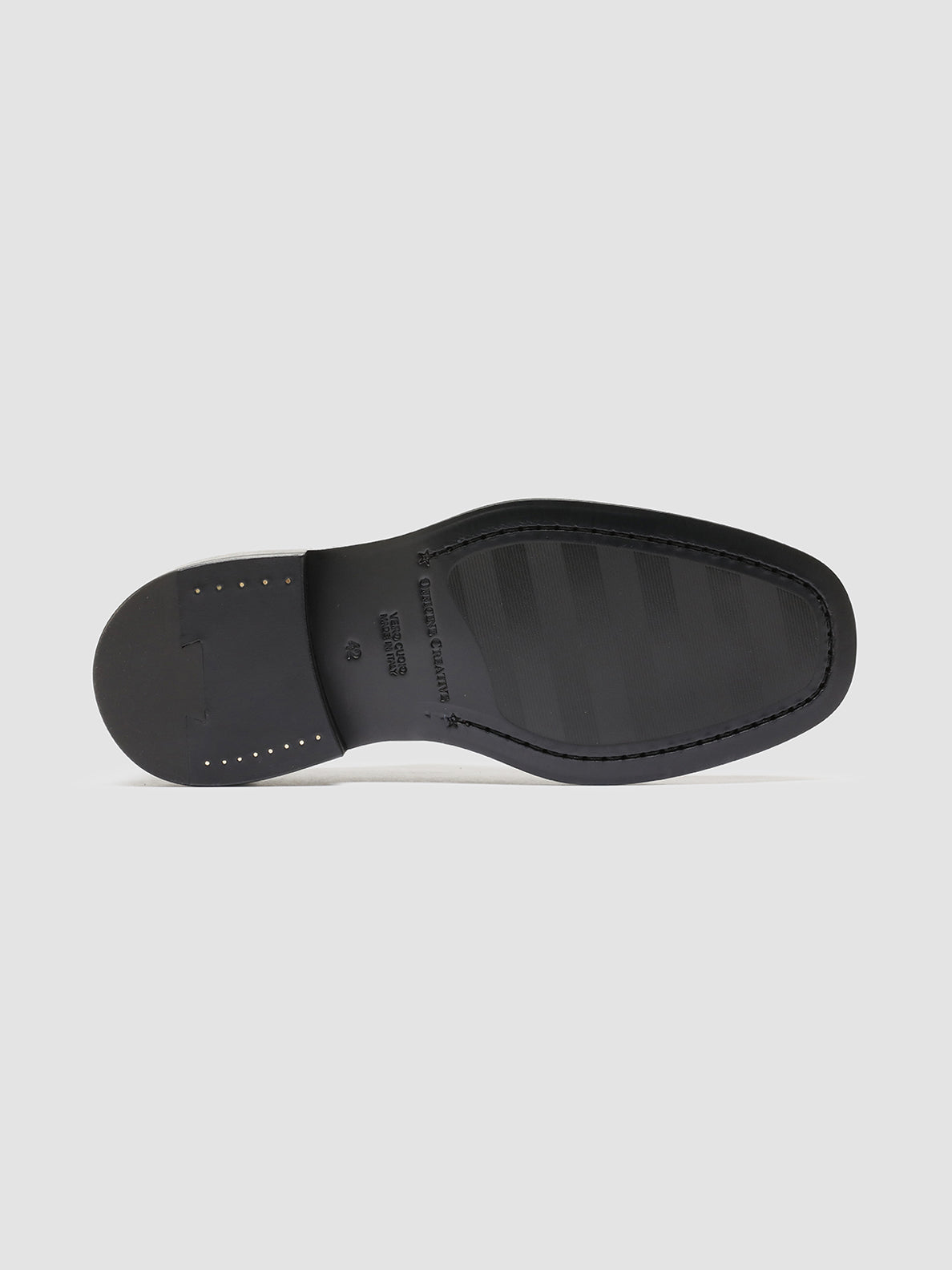 Officine Creative CONCRETE 003 Derby in Pelle Nera Lightning offer