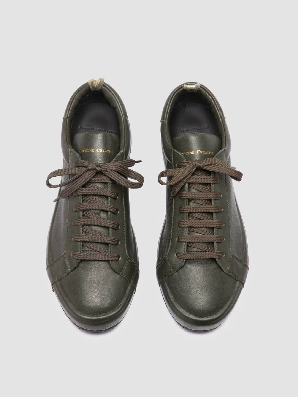 Officine Creative CORE 001 Sneakers in Pelle Verde Offerte stagionali