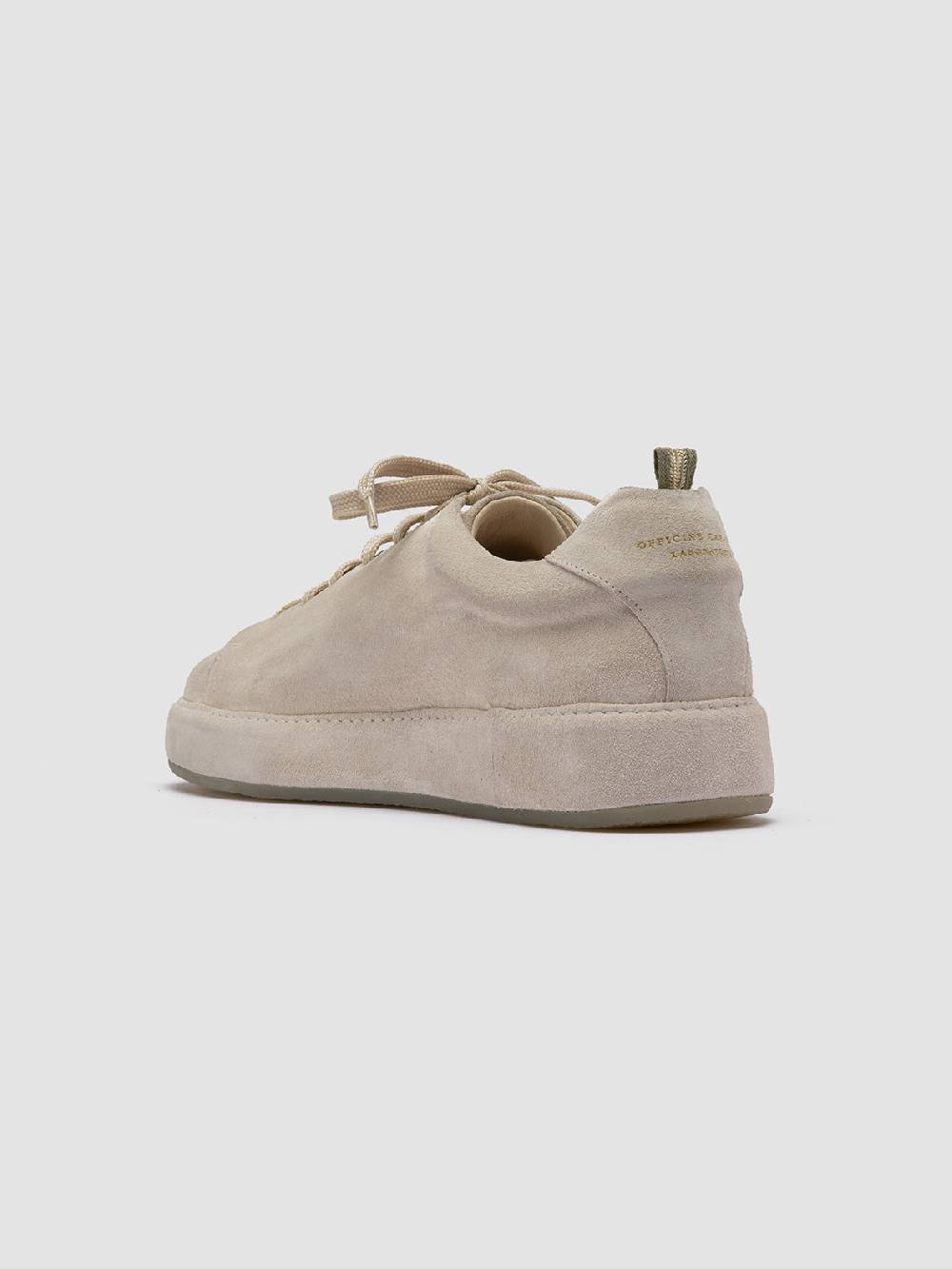 Officine Creative COVERED 001 Sneakers Basse in Pelle Scamosciata Grigia Sconti VIP
