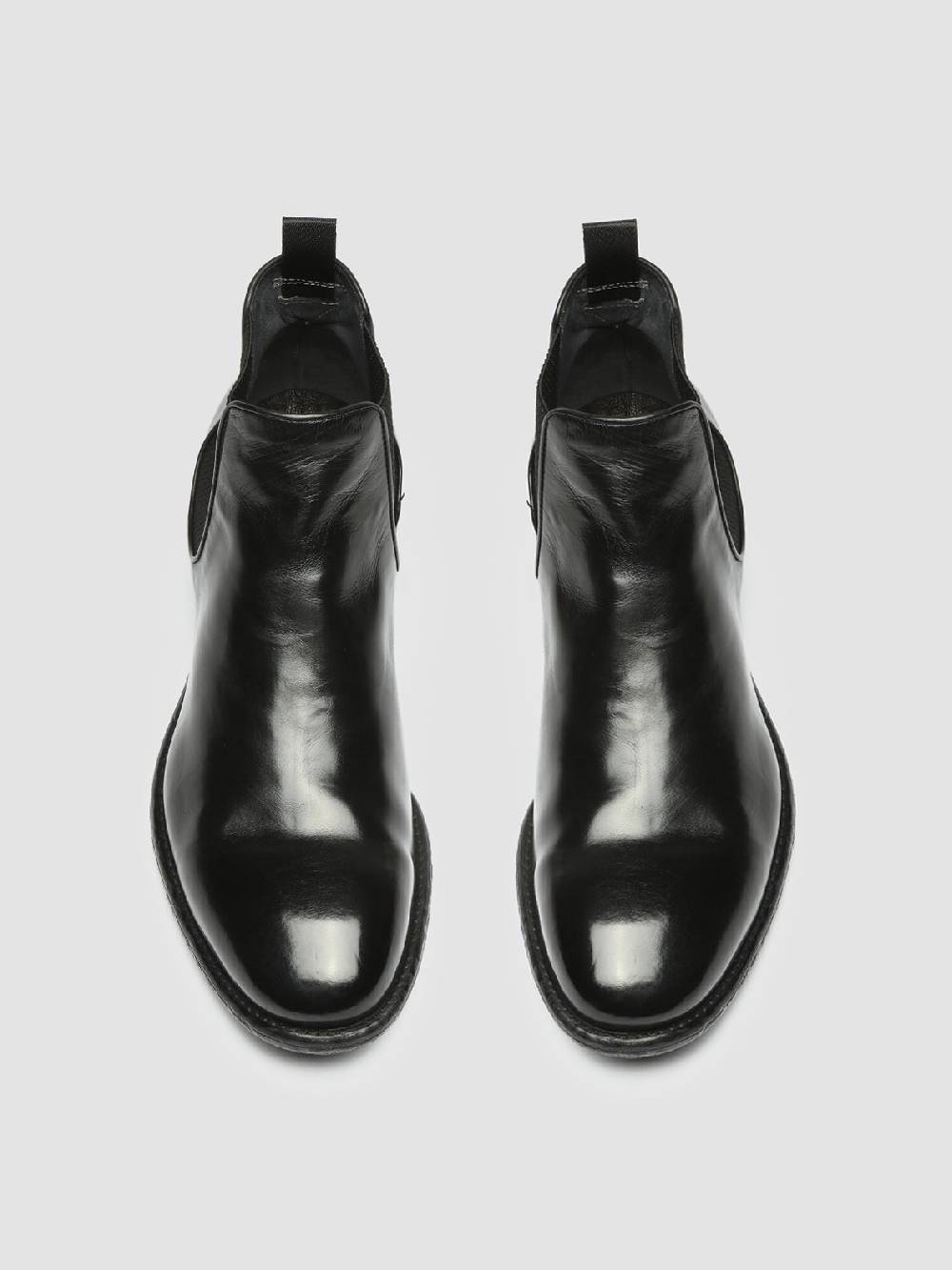 Officine Creative EMORY 012 Stivaletti Chelsea in Pelle Nera Super Saving Price