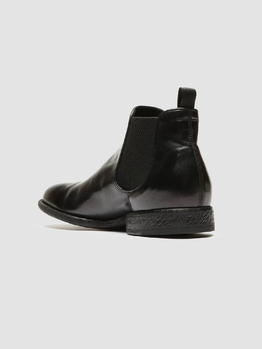 Officine Creative EMORY 012 Stivaletti Chelsea in Pelle Nera Super Saving Price