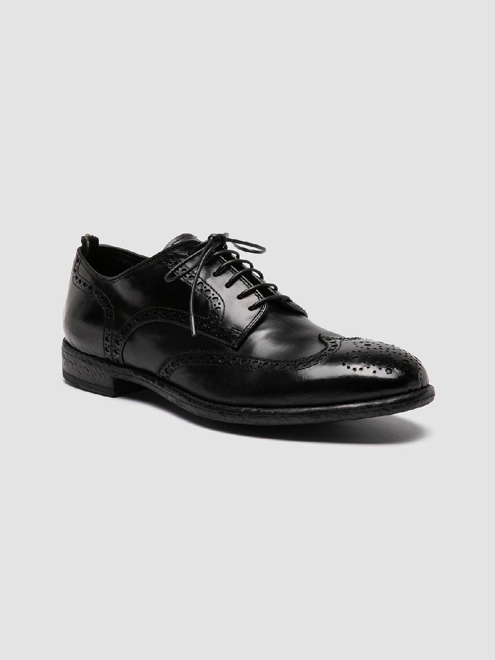 Officine Creative EMORY 015 Scarpe Derby in Pelle Nera Offerta settimanale