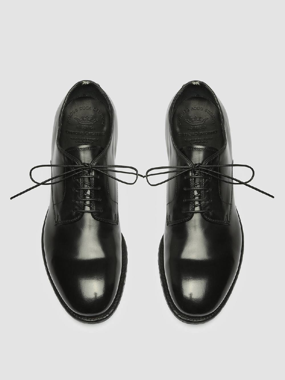 Officine Creative EMORY 022 Derby in Pelle Nera Ultimi tre giorni