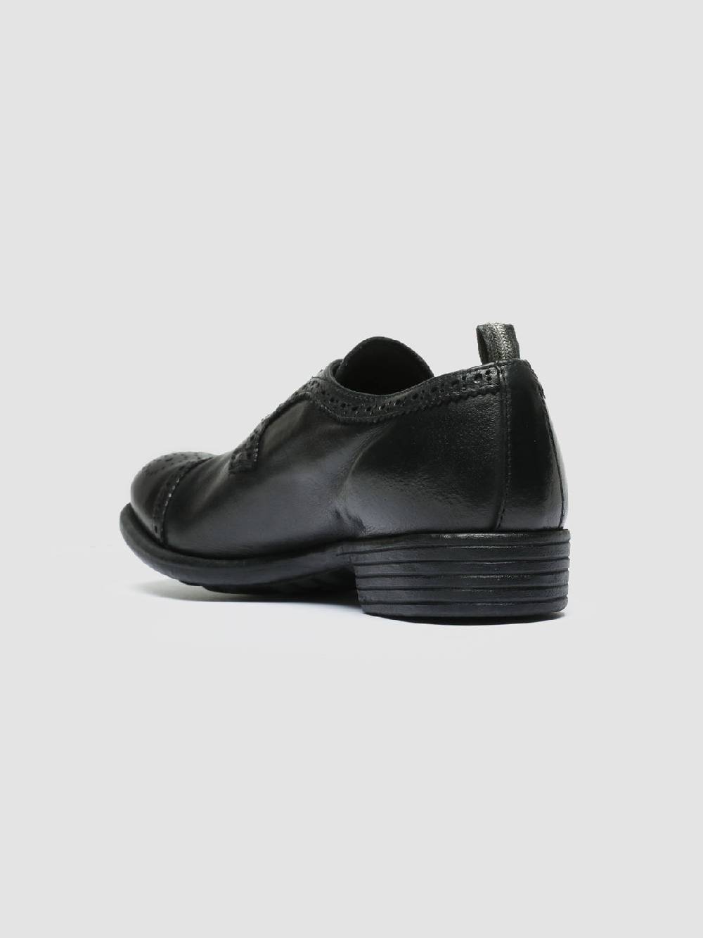 Officine Creative CALIXTE 022 Derby con Motivo Brogue in Pelle Nera Ultimo giorno