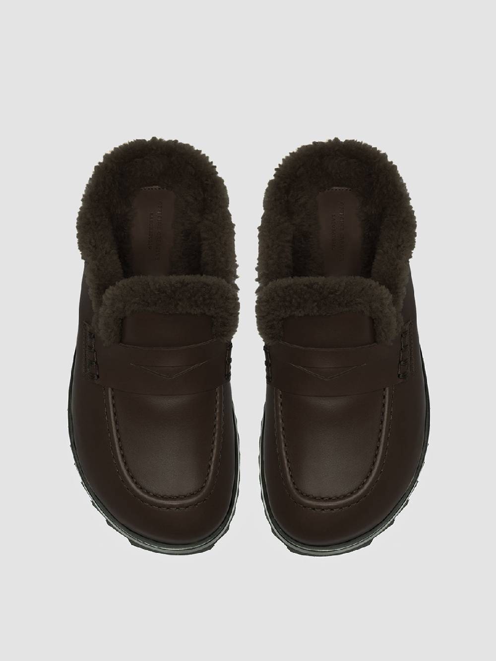 Officine Creative PELAGIE D’HIVER 007 Sabot in Pelle Marrone e Montone Only for today