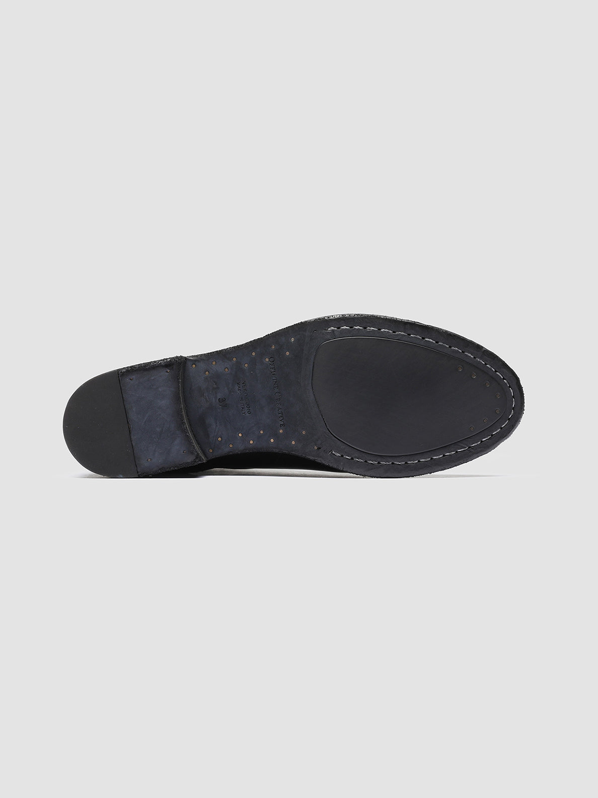 Officine Creative SELINE 002 Stivaletti Chelsea in Pelle Nera Sostegno trimestrale