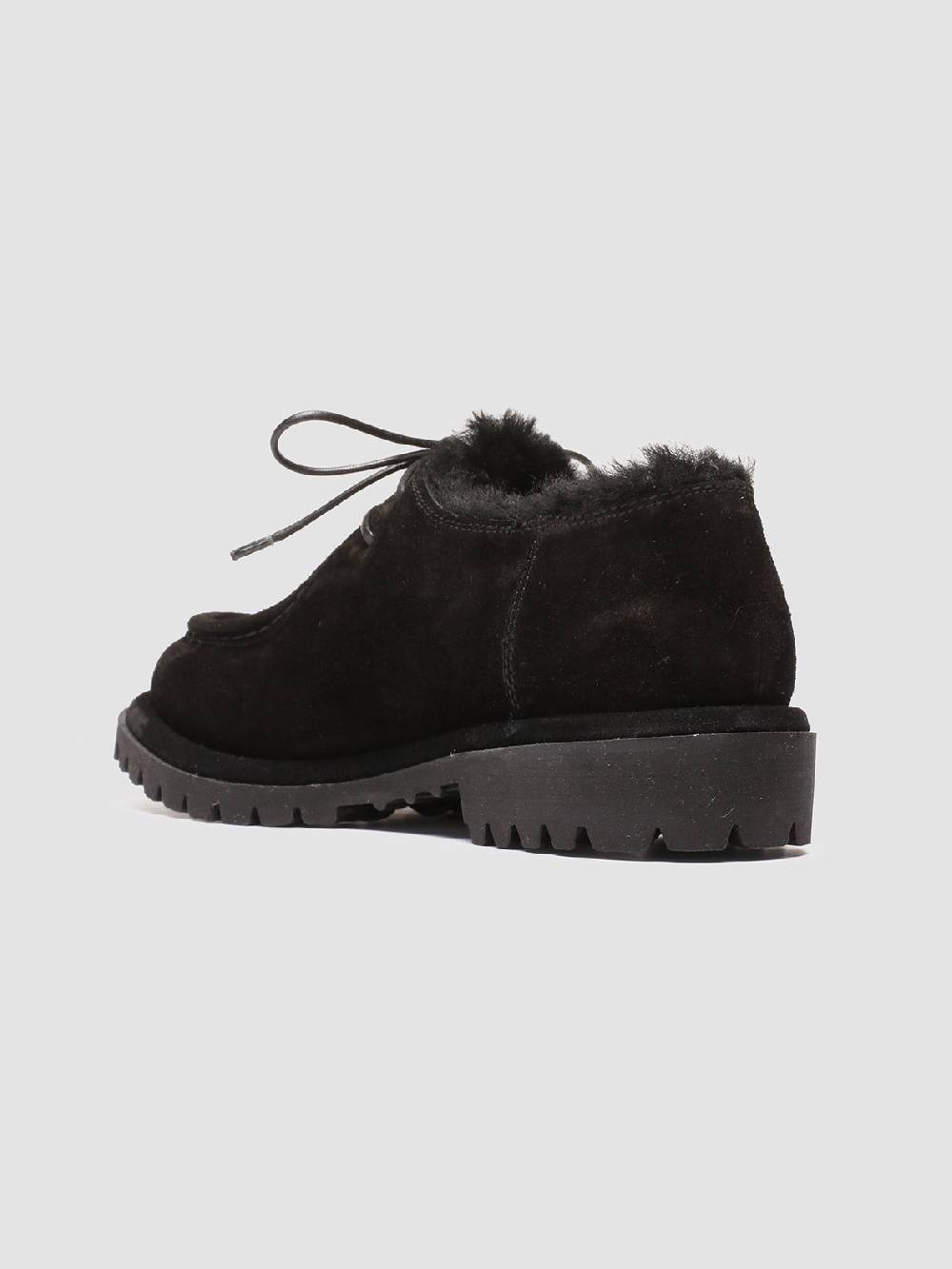 Officine Creative SPECTACULAR W 106 Derby in Pelle Scamosciata Nera Officina