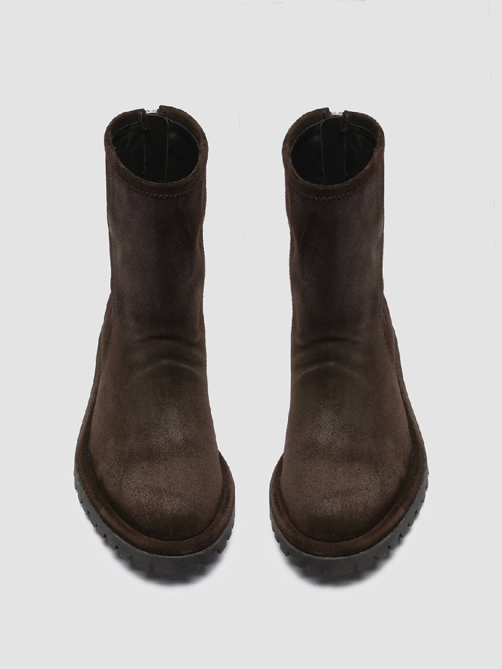 Officine Creative SPECTACULAR W 111 Stivali con Zip in Pelle Scamosciata Marrone Limitato a 3 giorni