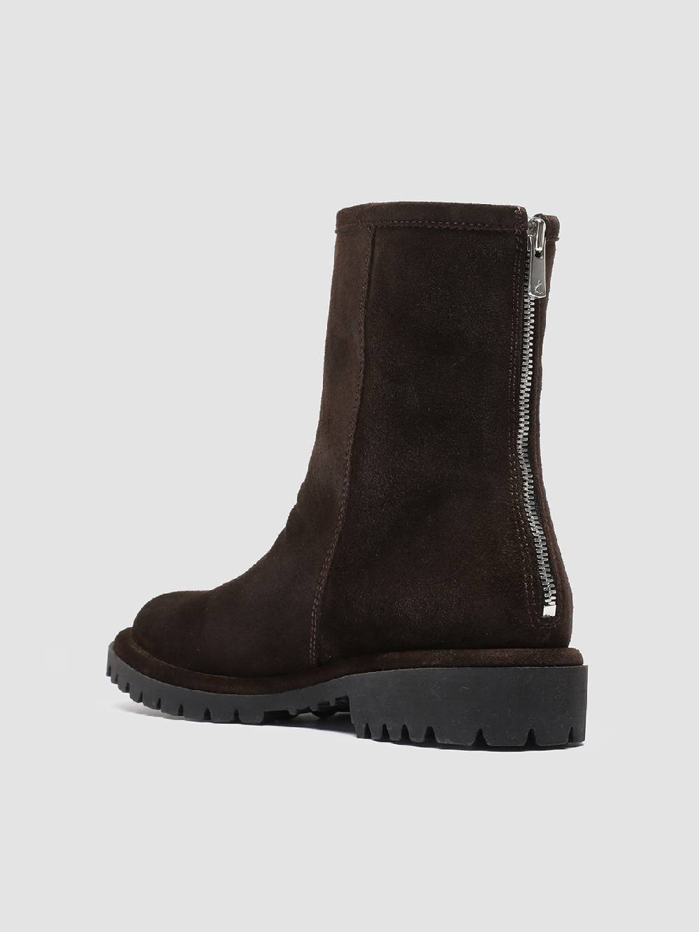 Officine Creative SPECTACULAR W 111 Stivali con Zip in Pelle Scamosciata Marrone Limitato a 3 giorni