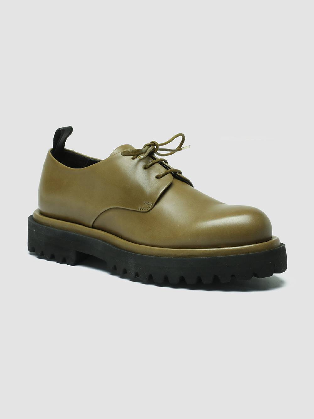 Officine Creative TONAL 100 Derby in Pelle Verde Black Friday Prezzi