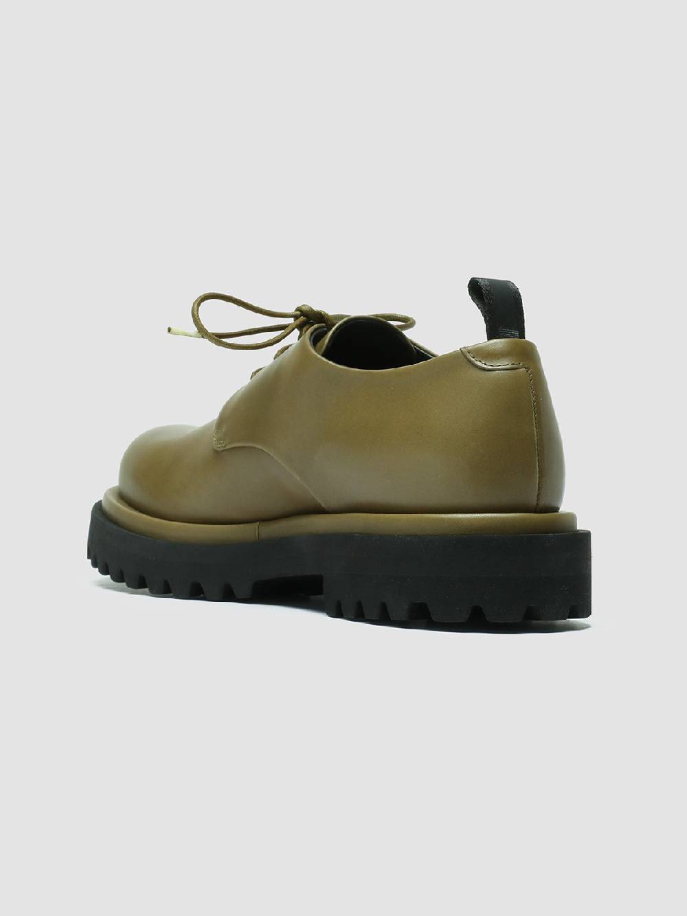 Officine Creative TONAL 100 Derby in Pelle Verde Black Friday Prezzi