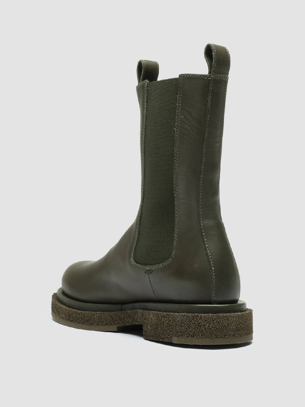 Officine Creative TONAL 105 Stivaletti Chelsea in Pelle Verde In vendita