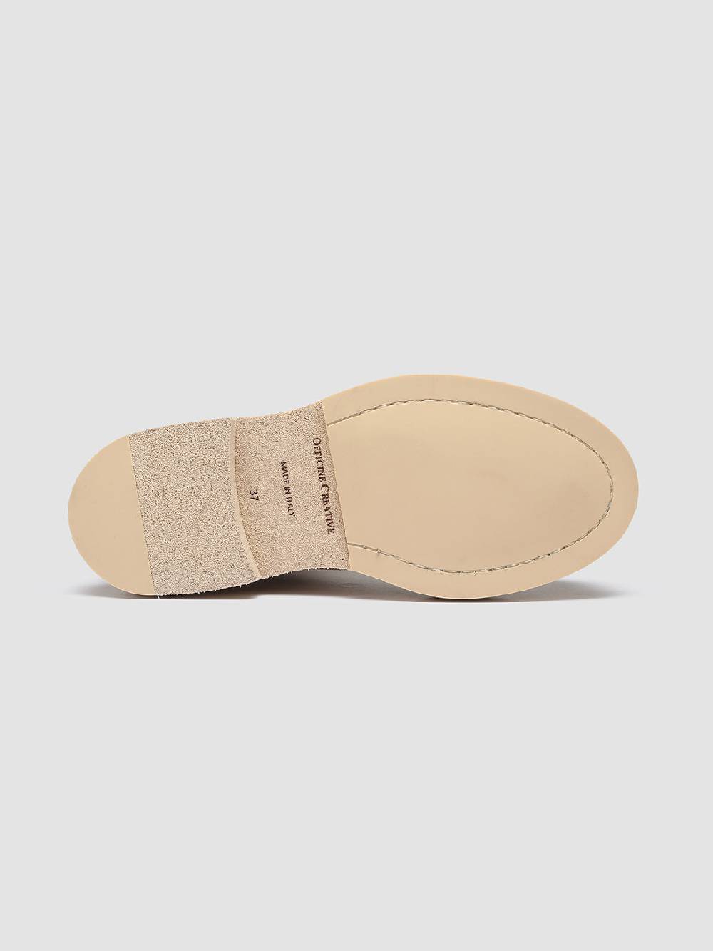 Officine Creative TONAL 105 Stivaletti Chelsea in Pelle Avorio Duty-free