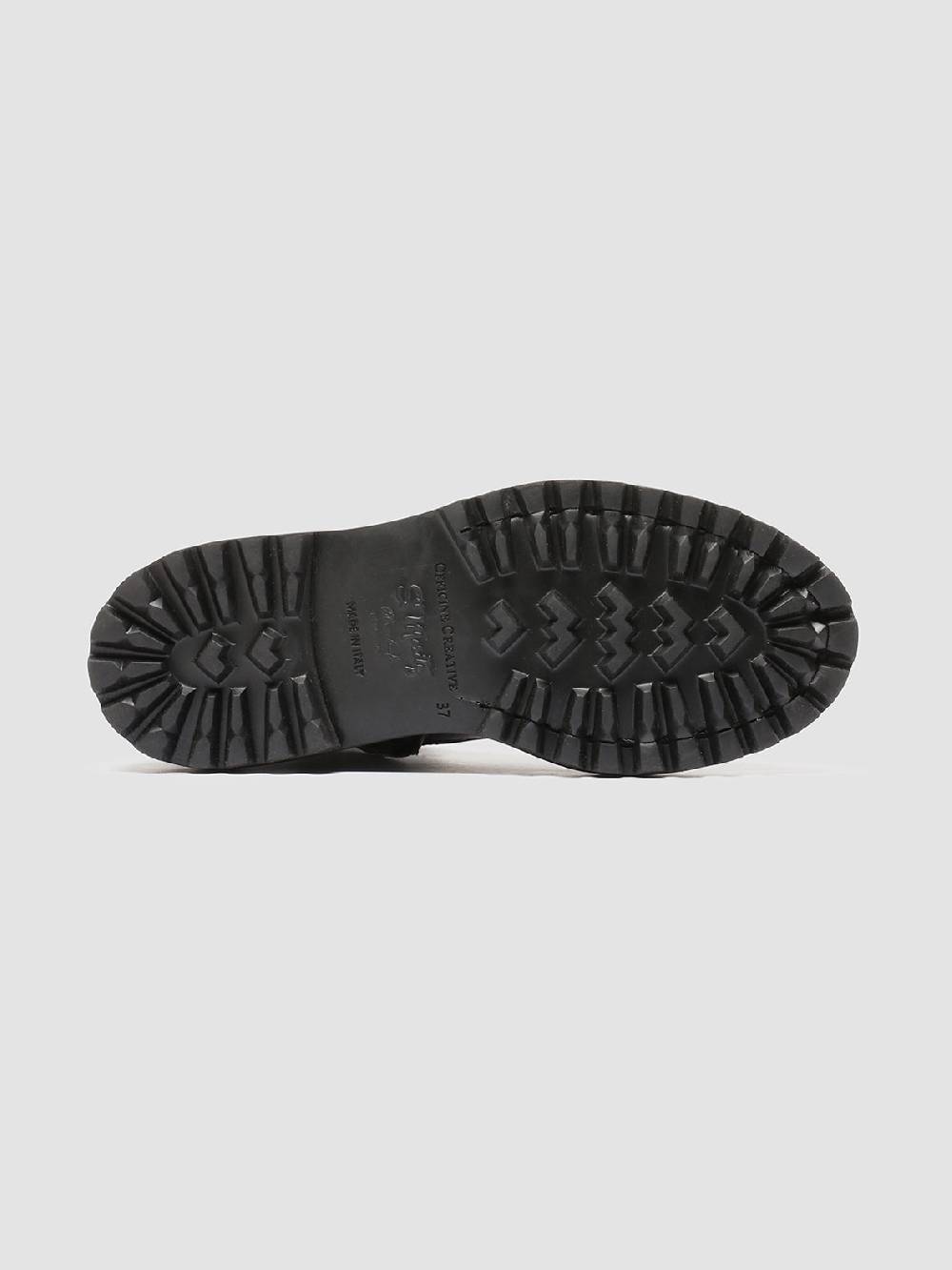 Officine Creative WISAL DD 105 Stivali stringati in Pelle Nera Sconti questo mese