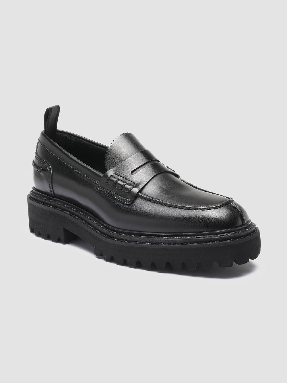 Officine Creative PROVENCE 023 Mocassini in Pelle Nera 2025