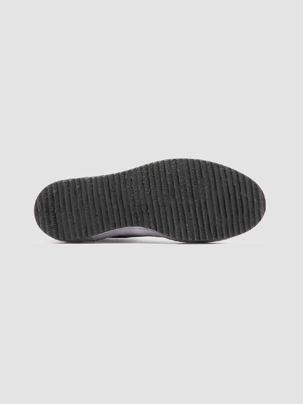 Officine Creative MES 109 Sneaker Alte in Pelle Nera Italia