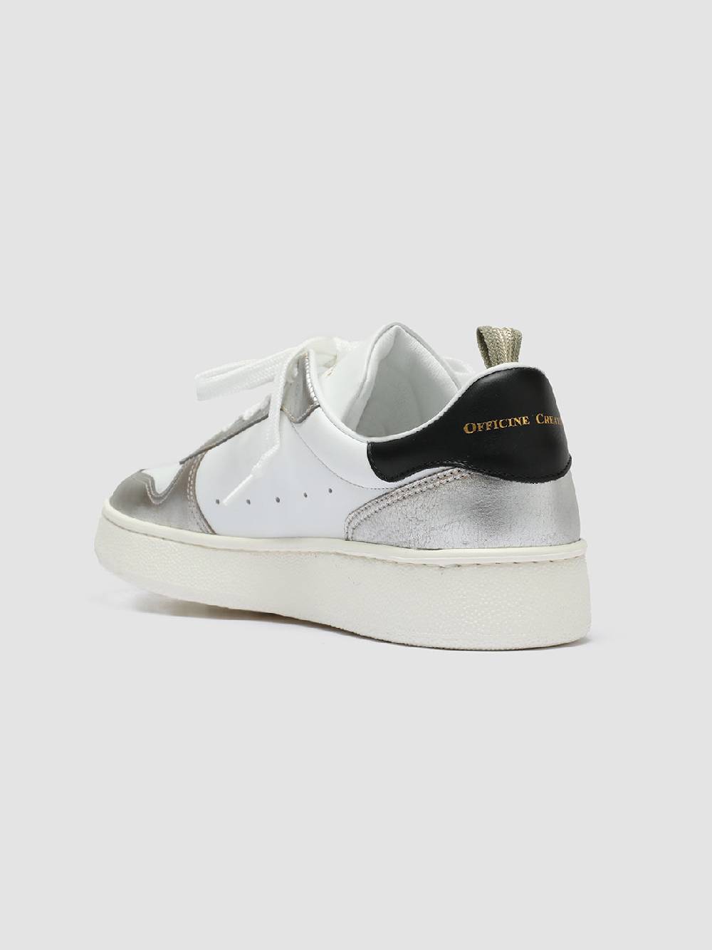 Officine Creative MOWER 110 Sneakers in Pelle Bianca Pezzi Unici