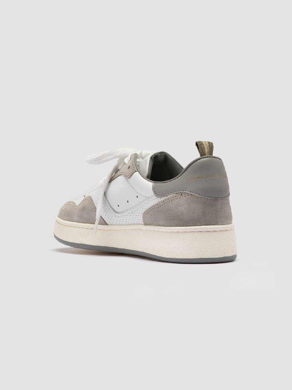 Officine Creative MOWER 120 Sneakers Basse in Pelle e Camoscio Bianca Soddisfazione Garantita