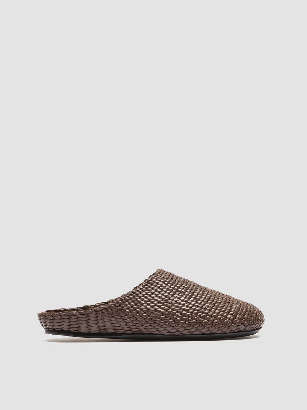 Officine Creative POLLY 001 Sabot in Pelle Marrone Qualità Garantita