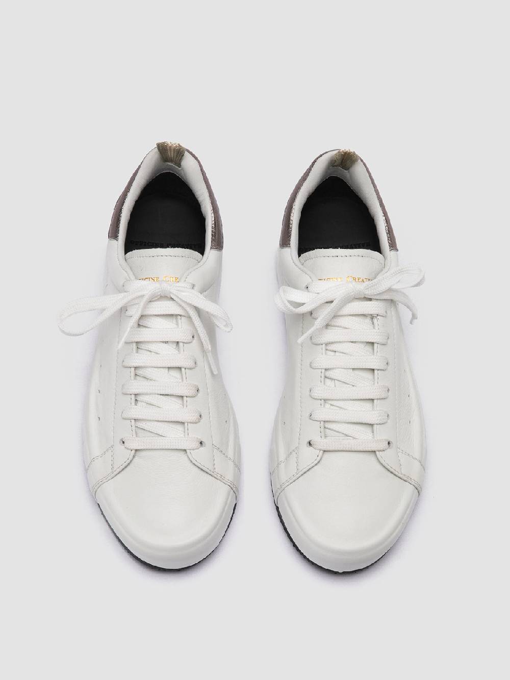 Officine Creative PRIMARY 101 Sneakers in Pelle Bianca Fino Al -60%