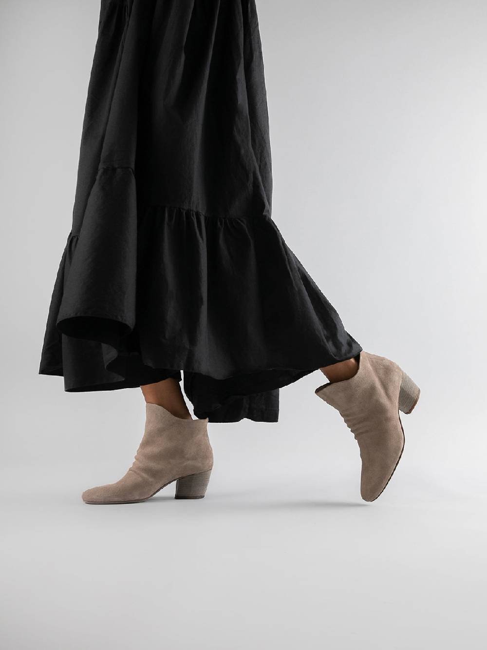 Officine Creative BETH 006 Stivaletti in Pelle Scamosciata Tortora Prezzo Ridotto