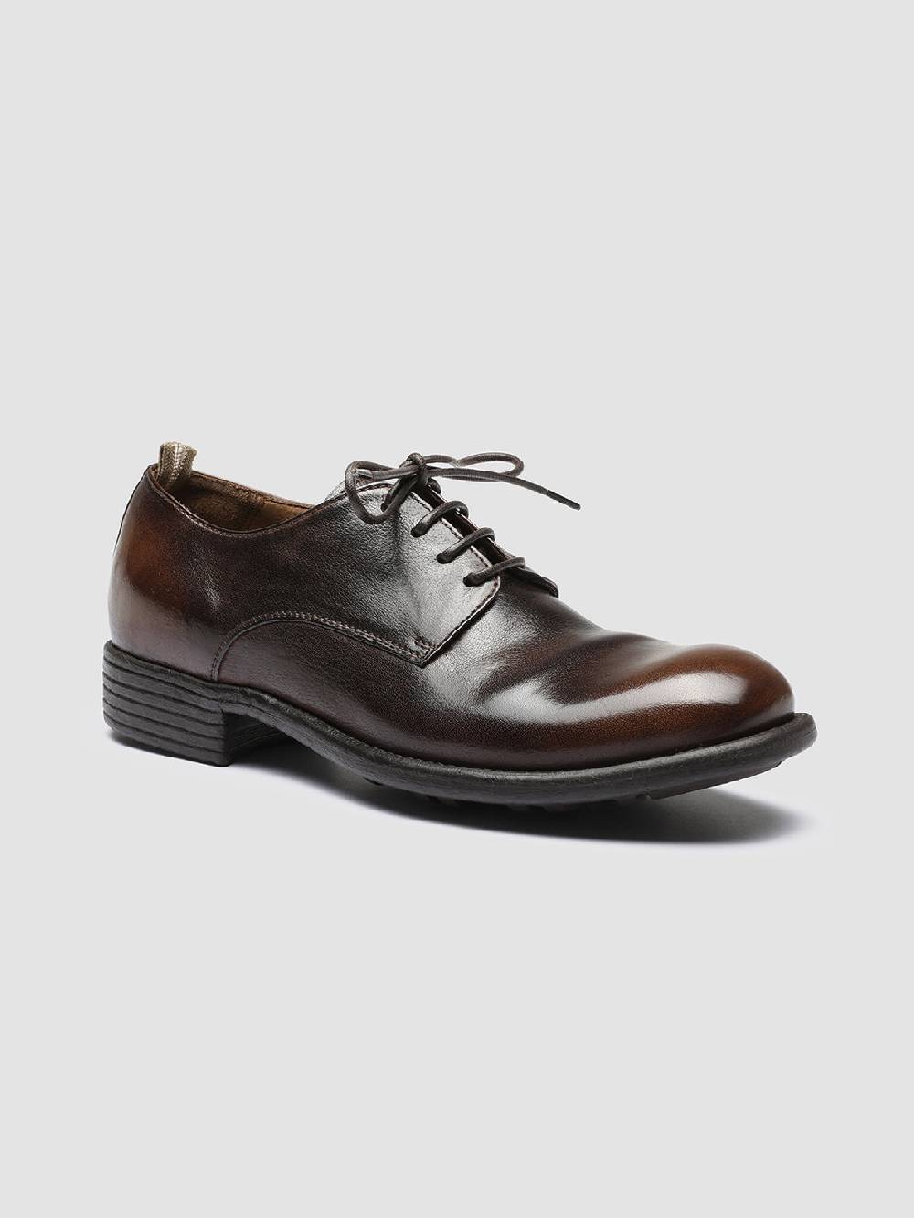 Officine Creative CALIXTE 001 Derby in Pelle Marrone Presa