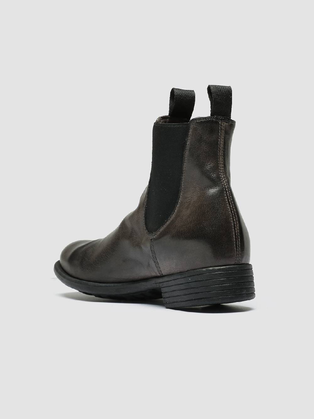 Officine Creative CALIXTE 004 Stivaletti Chelsea in Pelle Grigia Sconto