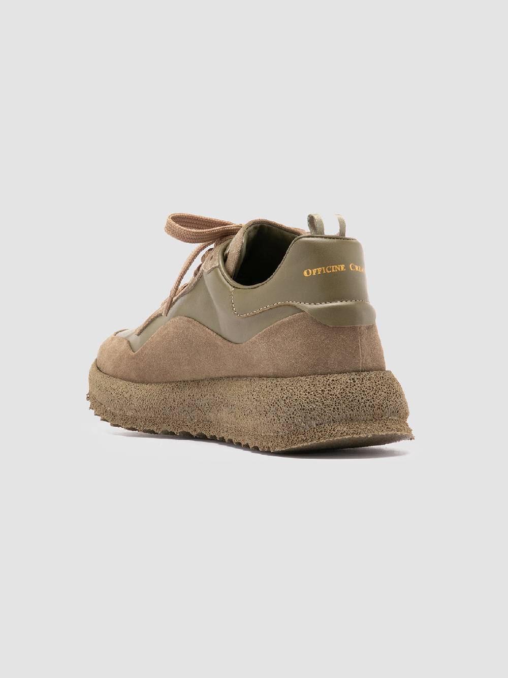 Officine Creative RACE RUBREX 101 Sneakers Basse in Pelle e Camoscio Verde Online