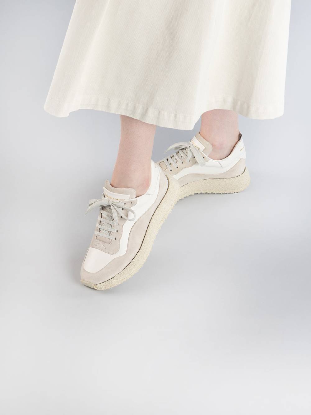 Officine Creative RACE RUBREX 101 Sneakers Basse in Pelle e Camoscio Verde Online
