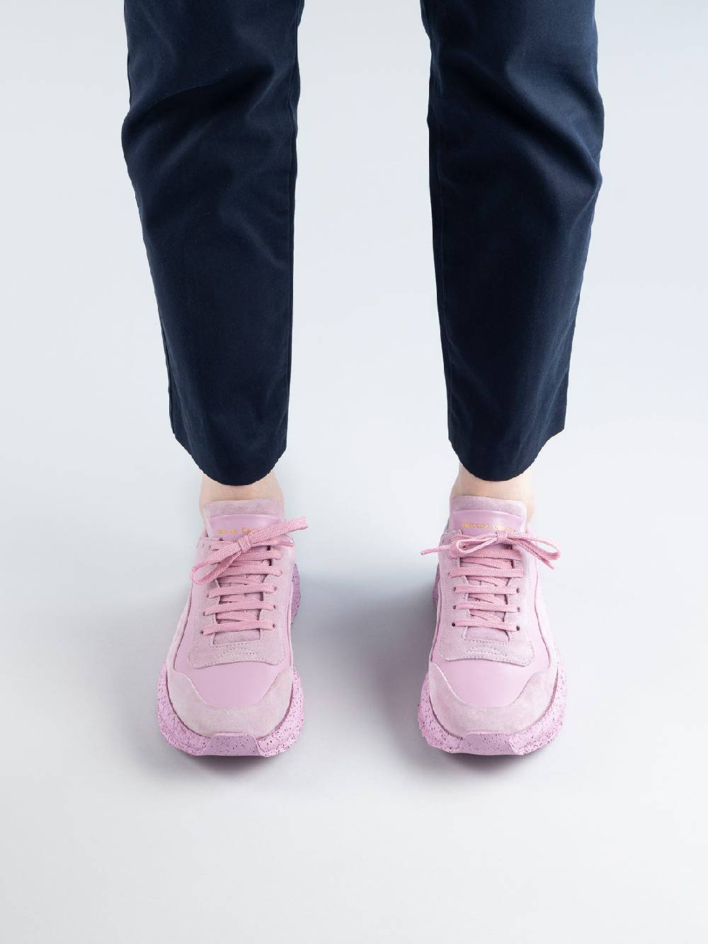 Officine Creative RACE RUBREX 101 Sneakers Basse in Pelle e Camoscio Gialla Saldi