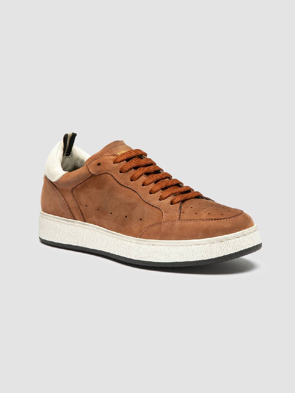 Officine Creative THE ANSWER 102 Sneaker Basse in Nabuk Marrone Vendita Economica