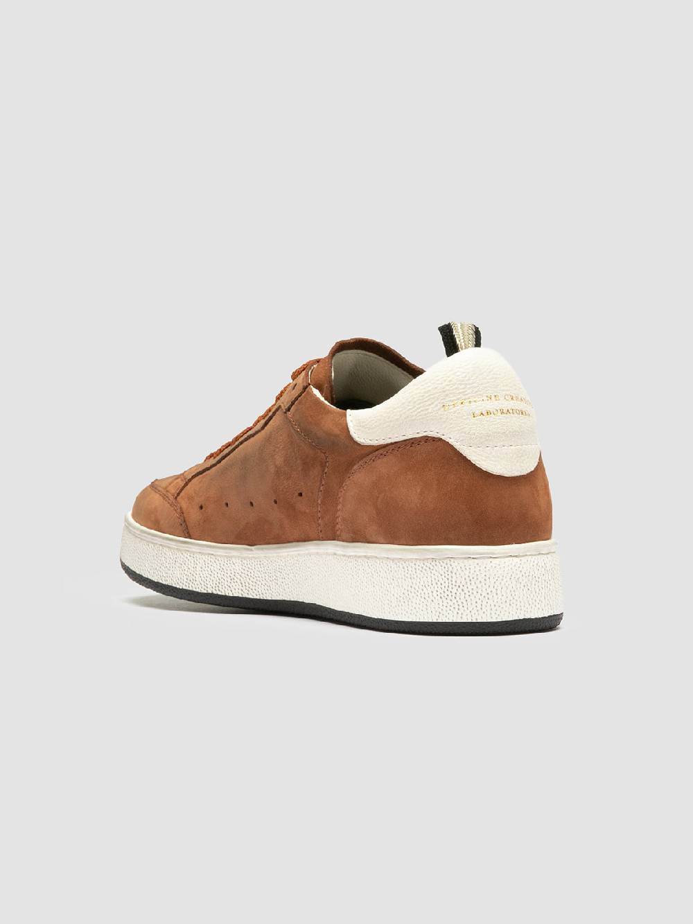 Officine Creative THE ANSWER 102 Sneaker Basse in Nabuk Marrone Vendita Economica