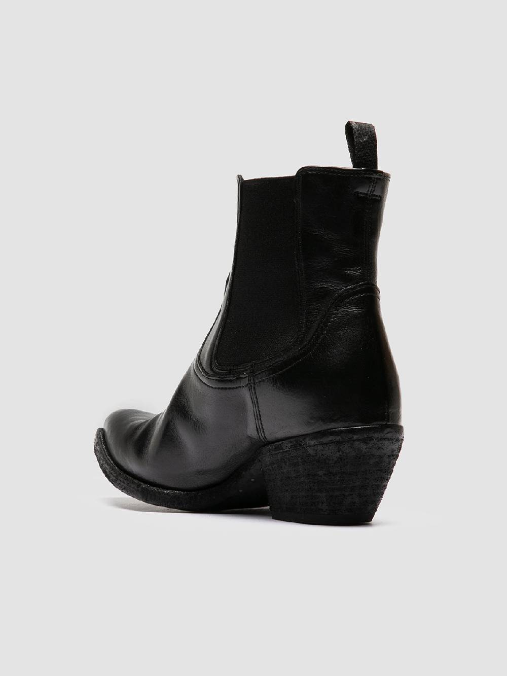 Officine Creative WANDA DD 102 Stivaletti Chelsea in Pelle Nera Negozio