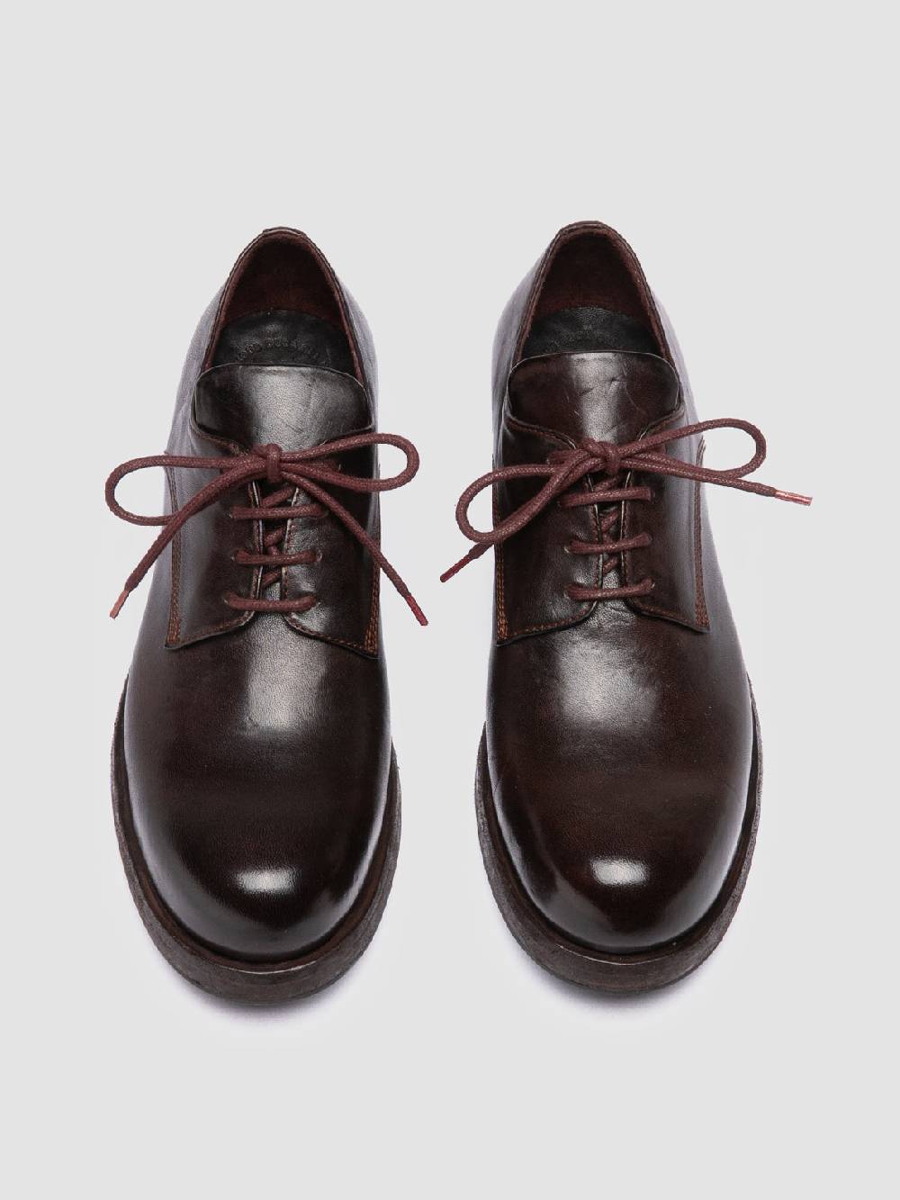 Officine Creative BULLA DD 301 Derby in Pelle Marrone In Saldo