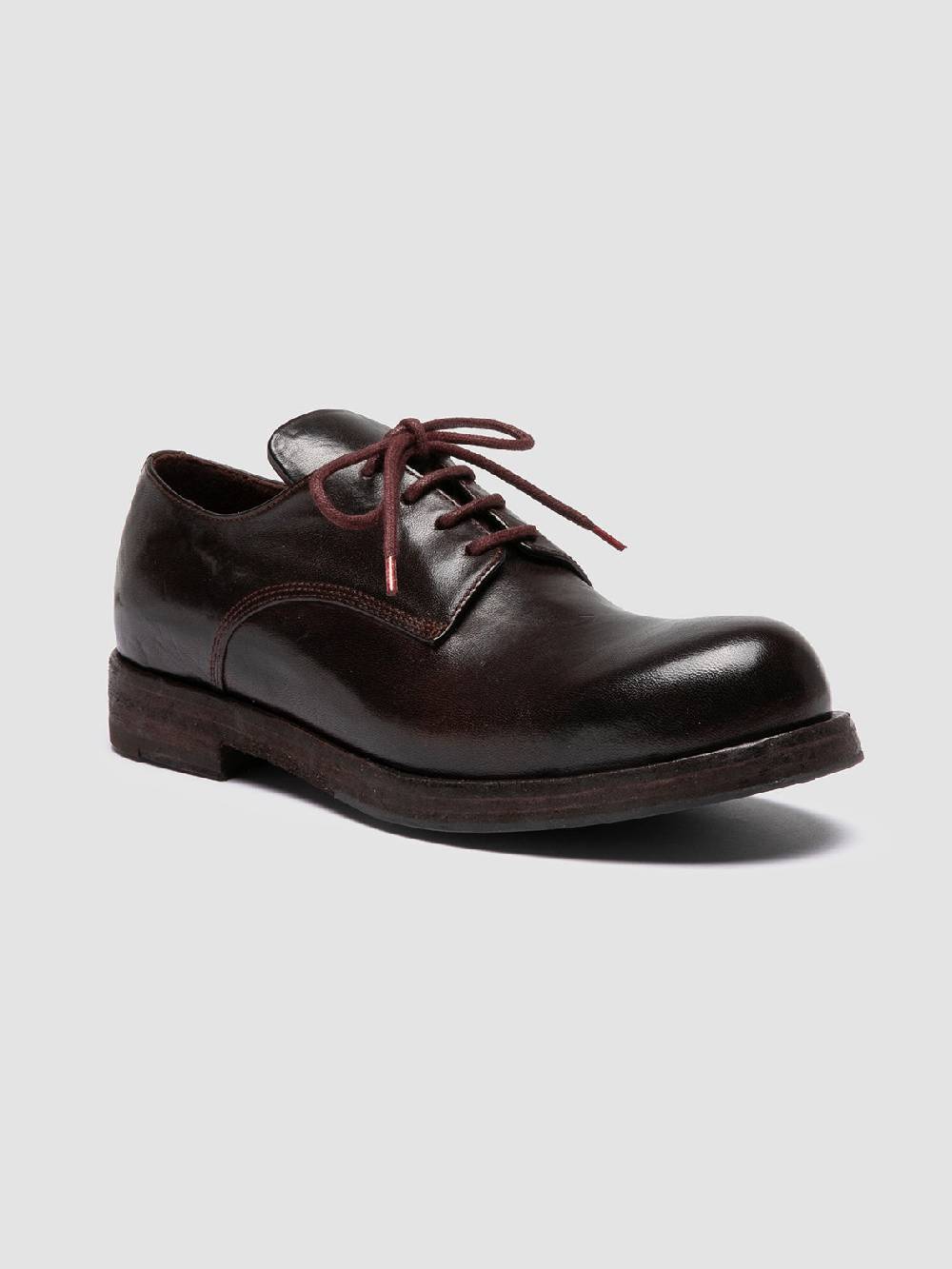 Officine Creative BULLA DD 301 Derby in Pelle Marrone In Saldo