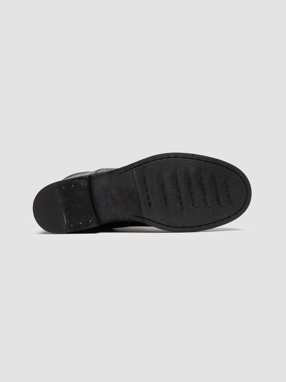 Officine Creative BULLA DD 303 Stivali con Zip in Pelle Nera Nuova