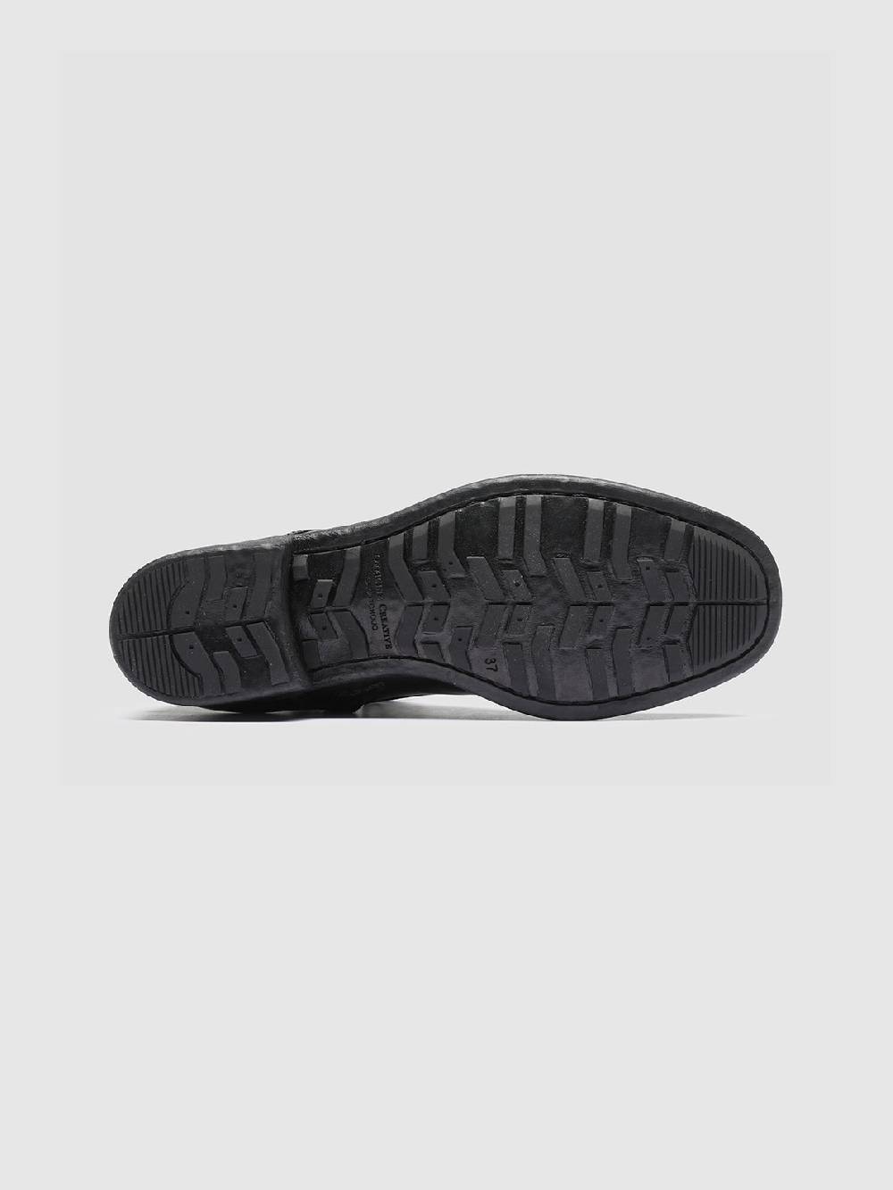 Officine Creative CALIXTE 002 Stivali in Pelle Nera con Zip Moda