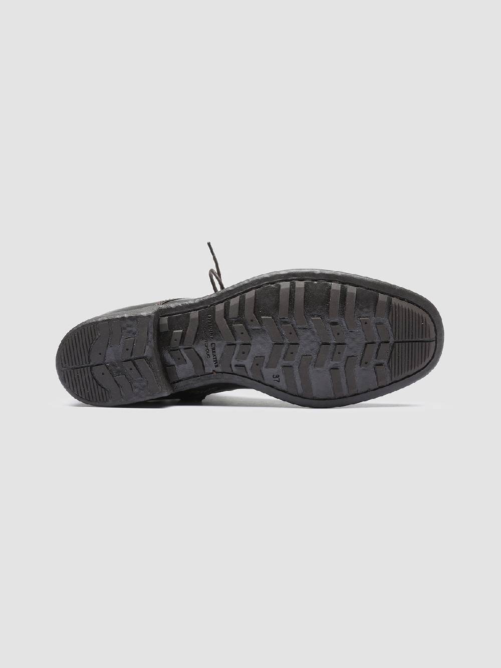 Officine Creative CALIXTE 002 Stivaletti in Pelle Marrone con Zip Spedizione gratuita
