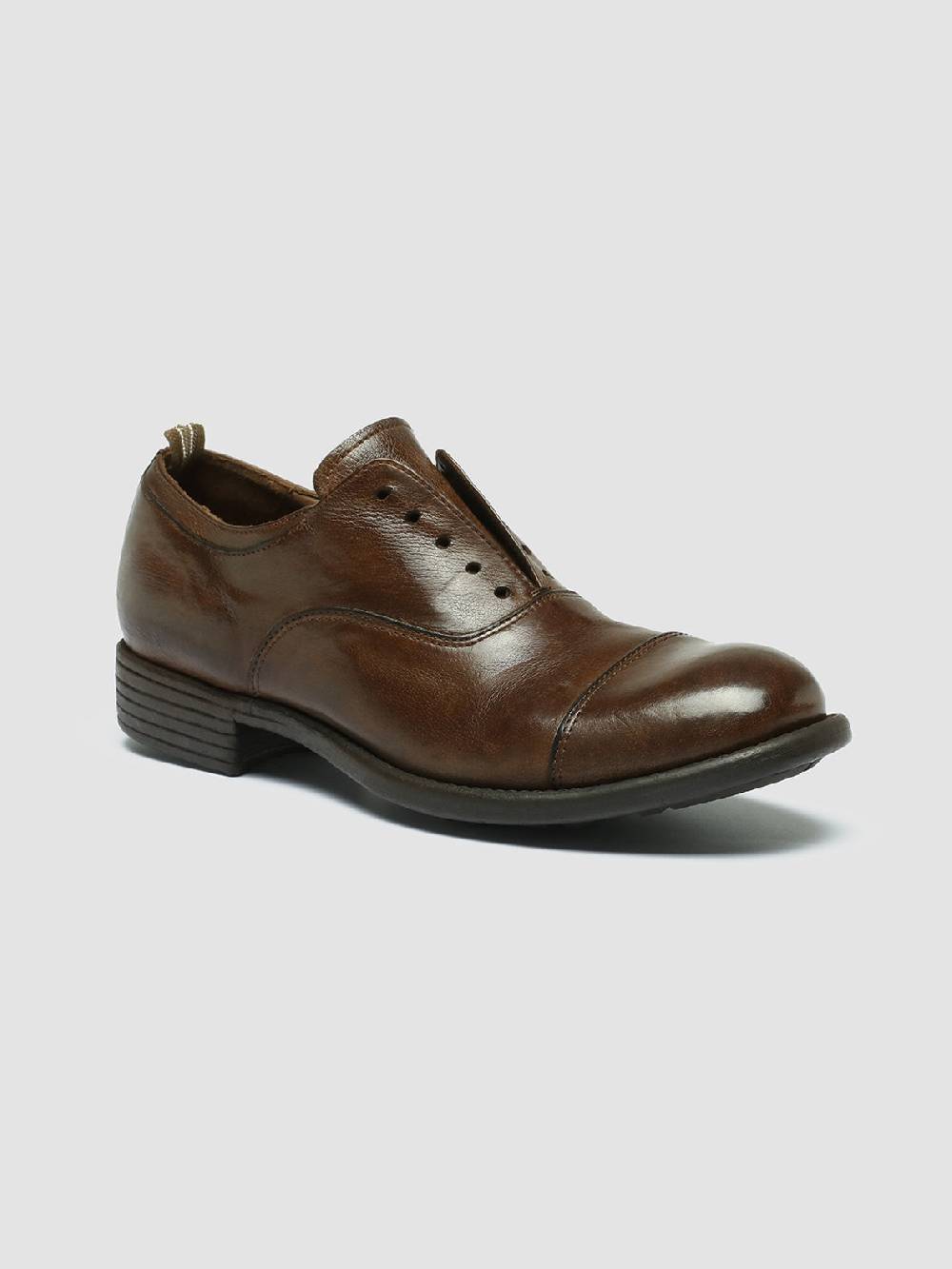 Officine Creative CALIXTE 003 Oxford in Pelle Marrone Negozio online di fabbrica