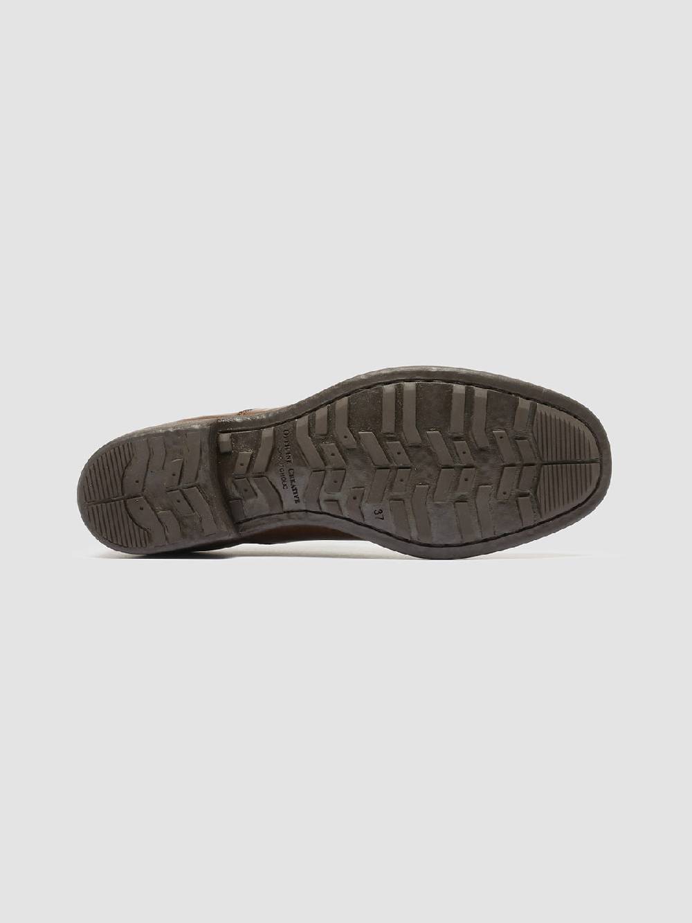 Officine Creative CALIXTE 003 Oxford in Pelle Marrone Negozio online di fabbrica