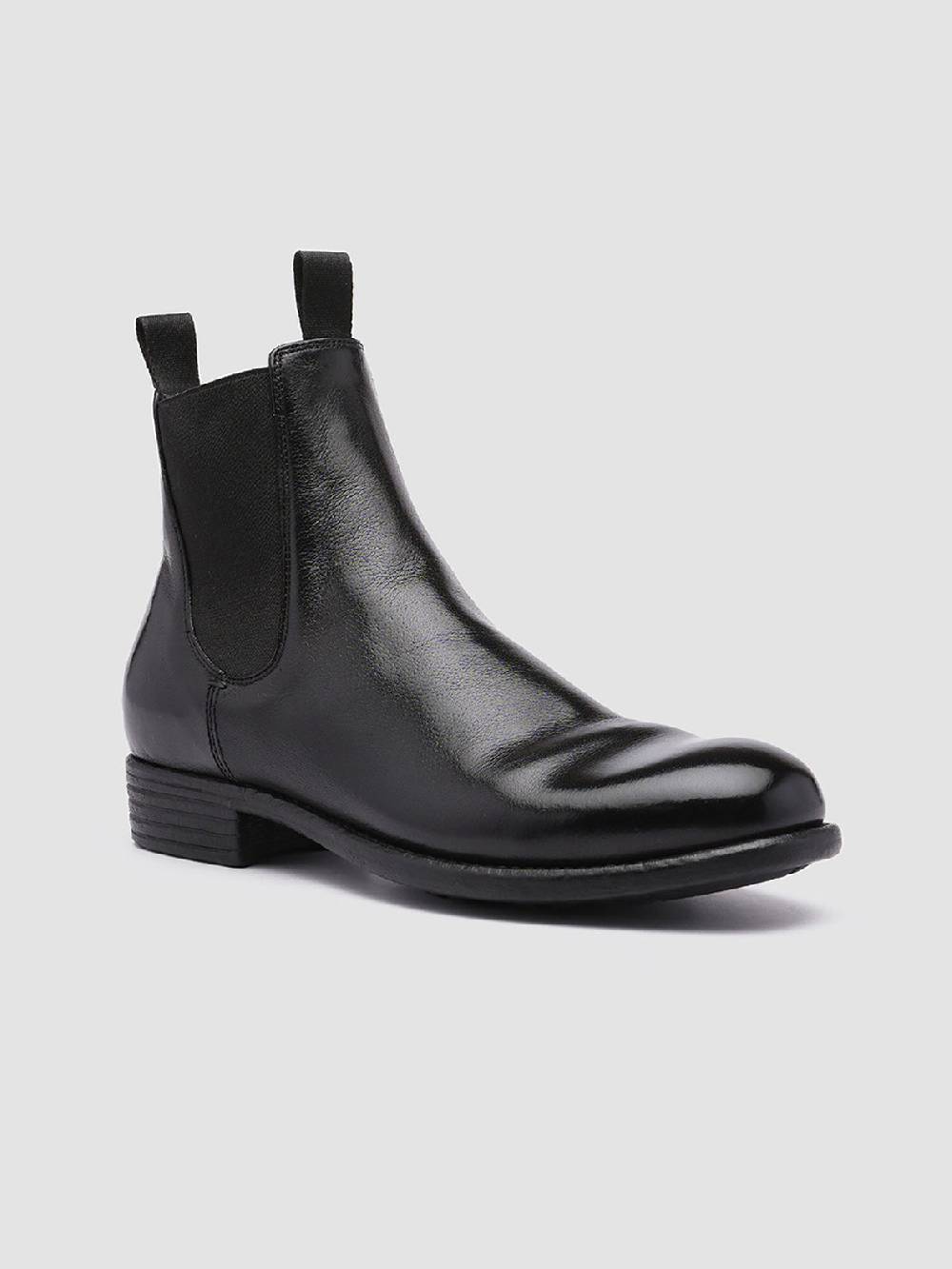 Officine Creative CALIXTE 004 Stivaletti Chelsea in Pelle Nera Offerta speciale